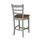 International Concepts Emily CounterHeight Stool, 24" Seat Height, Hickory/Stone S41-6172 - alternate 9